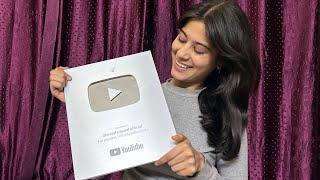 Unboxing My Silver Play button Omg