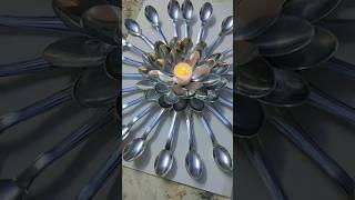 Candle stand with Spoon |Art With Peehu|#diy