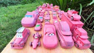 Clean up muddy minicars & disney pixar car convoys! Play in the garden