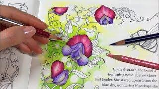 SWEET PEAS COLORING | Sweet Peas Garden - Part 1 | Ivy and the Inky Butterfly