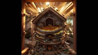 Пчелиный улей в разрезе Sectional view of a beehive #klingai #animation Miniature Animal Adventure