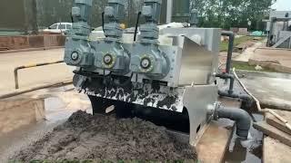 Screw Press Sludge Dewatering Machine