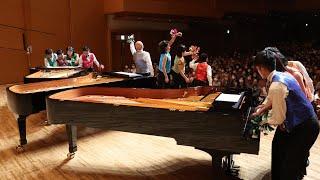 ピアノ３台が協演、６００人魅了　松方ホールでフェス　ピアニスト１２人が名曲披露
