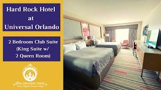 Room Tour: 2 Bedroom Club Suite (King Suite & 2 Queen Room) at Hard Rock Hotel at Universal Orlando