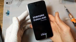 samsung A40 установка 100% оригинального модуля (дисплея) с рамкой