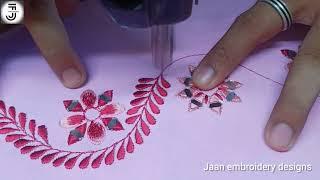 Machine embroidery border design || embroidery designs