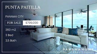 $799,000 Stunning apartment for sale in Punta Paitilla