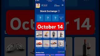 X Empire Stock Exchange 14 & 15 October | X Empire Investment Fund | X Empire Daily Combo Today