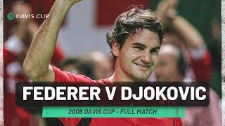 When greats collide! Roger Federer v Novak Djokovic 2006 Davis Cup Full Match 