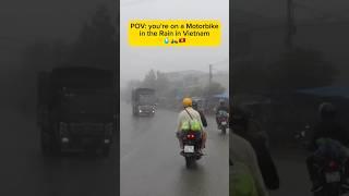 I Drove a Motorbike through the Rain in Vietnam️