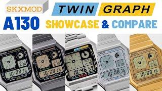 Casio A130 Series Showcase & Comparison | Modding Parts by SKXMOD