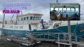 £125k Retired Dutch Steel LIVEABOARD TRAWLER For Sale!