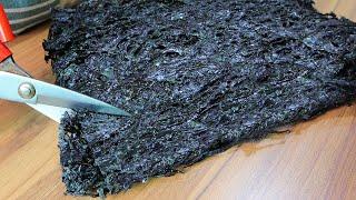 Hand made seaweed, 5 pieces of laver into 50 pieces of seaweed, more delicious than the shop