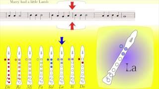 Mary had a little Lamb recorder tutorial