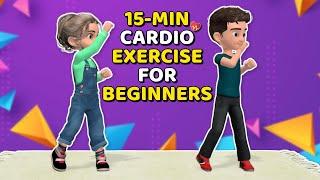 15-MINUTE CARDIO EXERCISE FOR BEGINNERS (NO JUMPING)