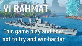 World of Warships - Rahmat Replay. epic game play and how to win without trying to win harder.