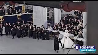 Viznitz Boro Park Rebbe Dances Mitzvah Tantz At his Enikel's Wedding - Tammuz 5783