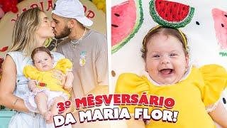 FANTASIAMOS A MARIA FLOR DE MAGALI PARA O TERCEIRO MESVERSÁRIO DELA!!!