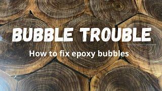 Epoxy Quick Tip: How to fix epoxy bubbles.