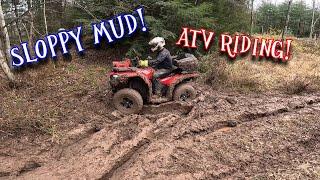 Getting stuck in the mud! Can Am Renegade 1000xxc - Honda Foreman 500 - CFmoto