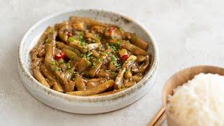 Chinese Eggplant with Spicy Garlic Sauce