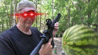 hickok45 shooting watermelons (compilation)