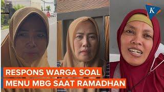 Respons Warga soal Menu Minimalis MBG Saat Ramadhan