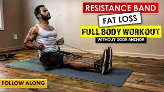 Resistance Band Workout for weight loss in Hindi | Weight loss program for beginners | Part 7
