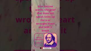 William Shakespeare Quotes || #shorts #williamshakespeare #inspirationalquotes #english