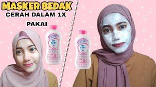 HOW TO MAKE BRIGHT WHITE SKIN in 1 time using BABY POWDER MASK? WE PROVE IT NOW