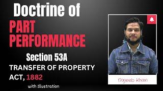 Section 53A Transfer of Property Act || Doctrine of Part Performance