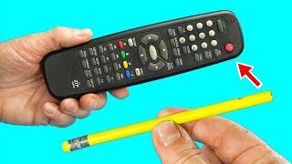 Even the rich do it! Repair the remote control with a pencil!