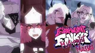 FNF reacts to Friday Night Funkin' but it's Anime // FNF // Gacha Club (muted because copyright)
