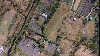 Aerial view of Xochimilco, famous wetland of Mexico City