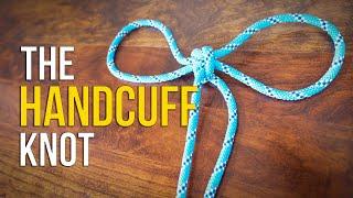 How to Tie the Handcuff Knot in UNDER 60 SECONDS!! | How to Tie a LOOP KNOT