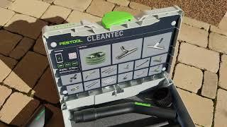 Unpacking / unboxing standard cleaning set Festool RS-ST D 27/36-Plus 577257