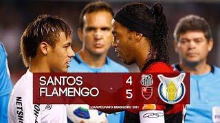 O melhor jogo de 2011!!! | Santos 4 X 5 Flamengo | Virada histórica!!!| Jogos históricos #2