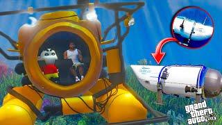 GTA 5!! FRANKLIN & SHINCHAN SEARCHING TITAN SUBMARINE IN DEEP OCEAN IN GTA 5 || TAMIL || GTA 5