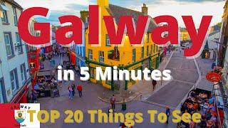 Galway Ireland - See Galway City in 5 Minutes - Top Things to See - Ireland - Aerial 4K Drone Vlog