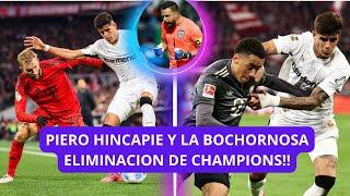 Lamentable!! Hincapie quedo ELIMINADO en la CHAMPIONS LEAGUE - Galindez TITULAR