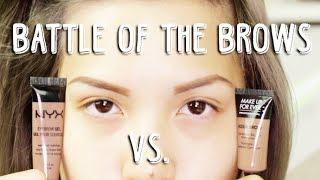 MUFE AQUA BROW DUPE ?! |  VS NEW NYX EYEBROW GEL