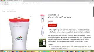 Comparing the Evernew Water Bottle vs Vecto CNOC Container