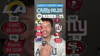 Build a 97+ Overall Team in Madden 25  #nfl #shorts