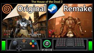 Original vs Remake of The House of the Dead 2 (Dreamcast vs PC Steam) Real Hardware Comparison