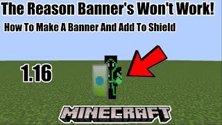 Minecraft How To Put Banner On Shield/ Troubleshooting...