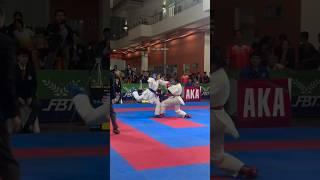 karate tournament game kumute video || shito ryu karate WKF karate