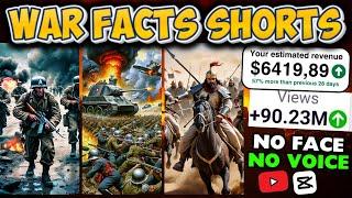 Create A Faceless War Facts Shorts Channel Using Free AI Tools In 10 Mins.