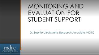 MDRC Monitoring and Evaluation Webinar 20230727 130051 Meeting Recording