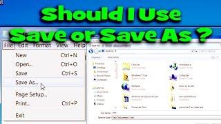 What is the Difference Between Save and Save As - Ask a Tech #41