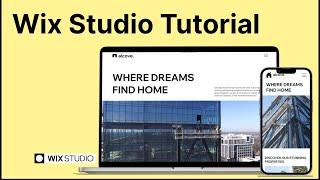 Wix Studio Tutorial: Create a Professional Real-Estate Website